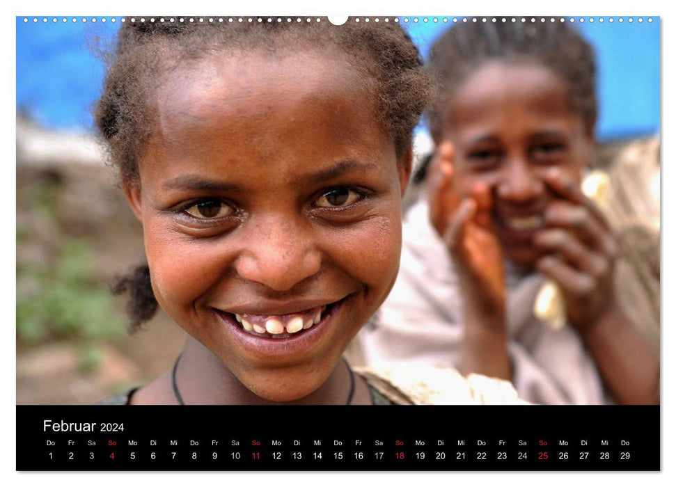 Äthiopien Augenblicke (CALVENDO Premium Wandkalender 2024)