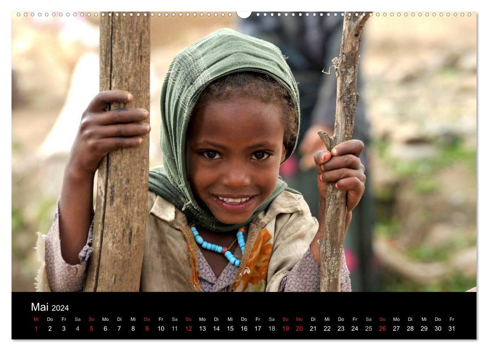 Äthiopien Augenblicke (CALVENDO Premium Wandkalender 2024)