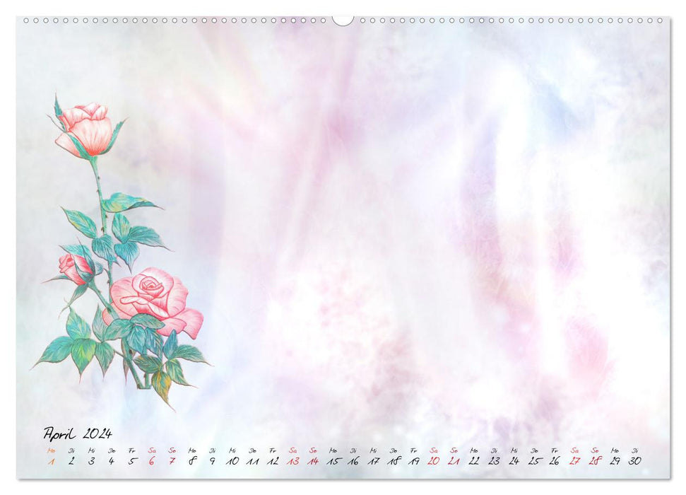 Love is born in the heart (CALVENDO wall calendar 2024) 