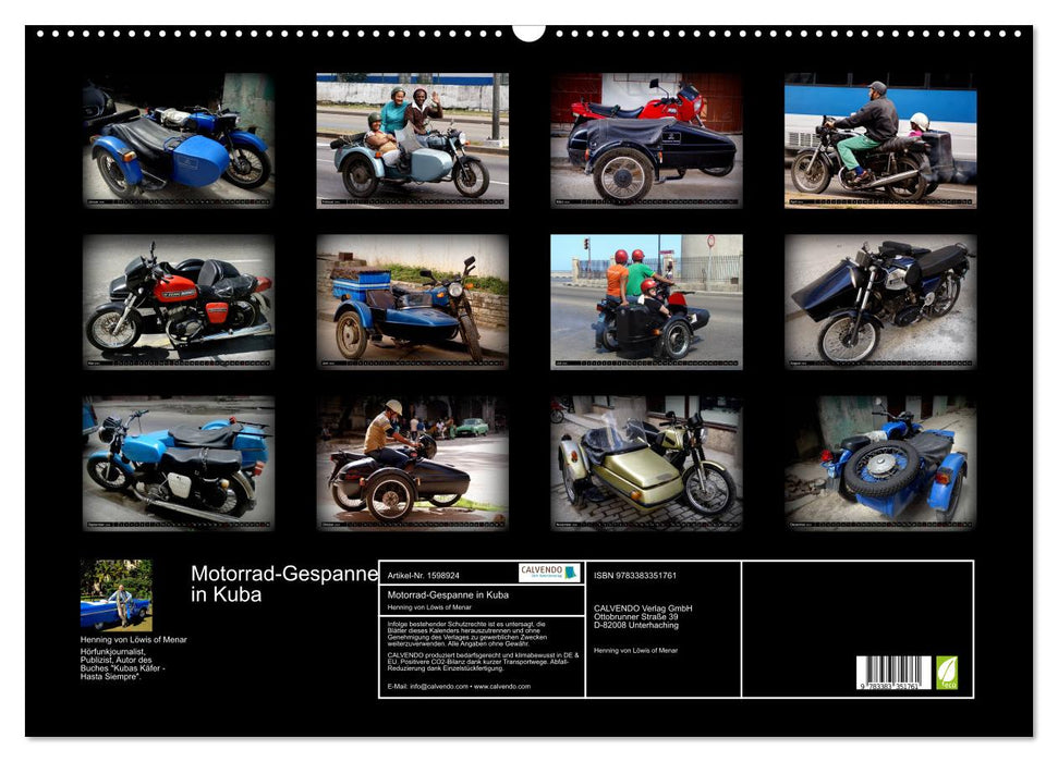 Motorcycle teams in Cuba (CALVENDO wall calendar 2024) 