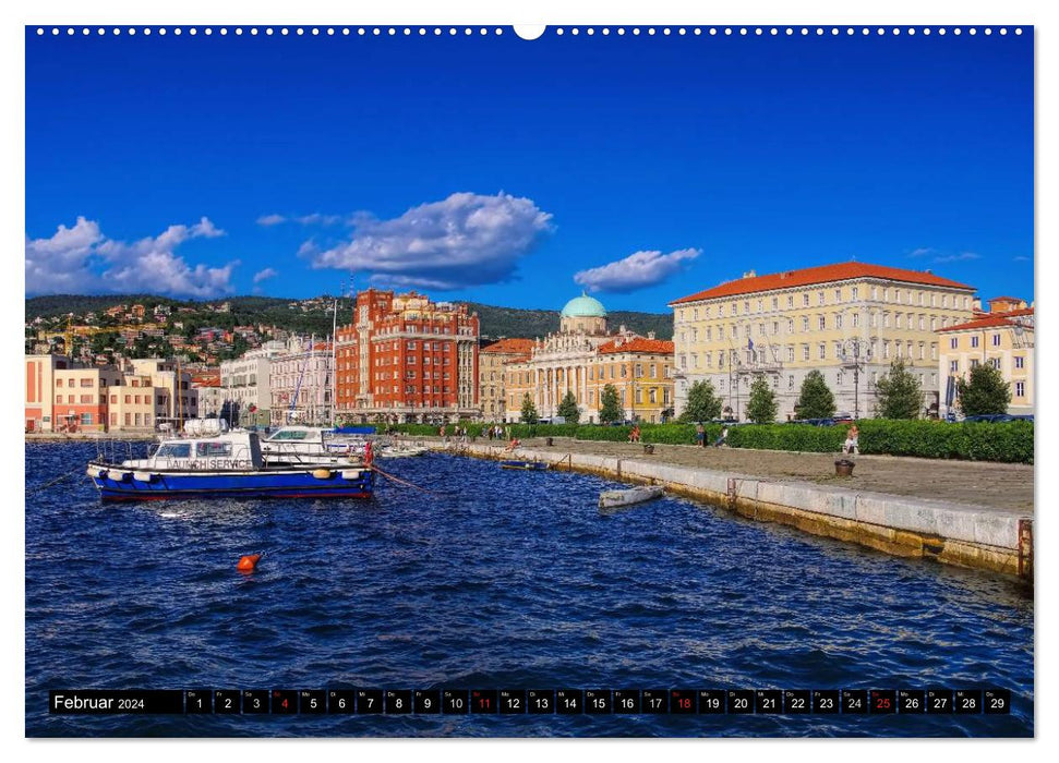 Trieste - L'héritage des Habsbourg et le flair italien (calendrier mural CALVENDO 2024) 