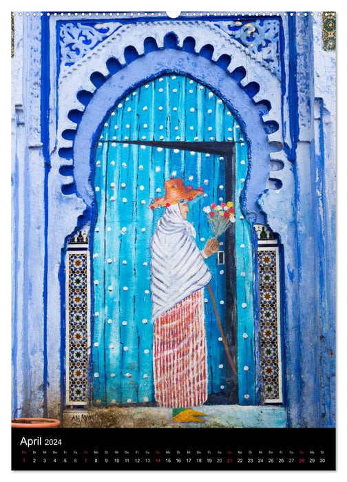 Morocco's Doors (CALVENDO Wall Calendar 2024) 