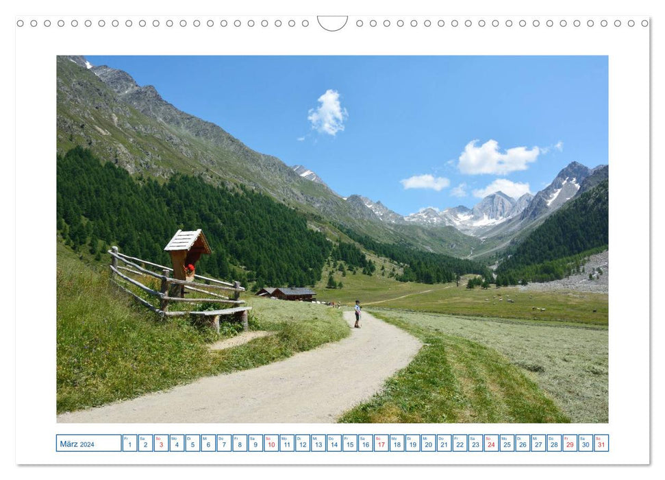 Hiking area South Tyrol (CALVENDO wall calendar 2024) 