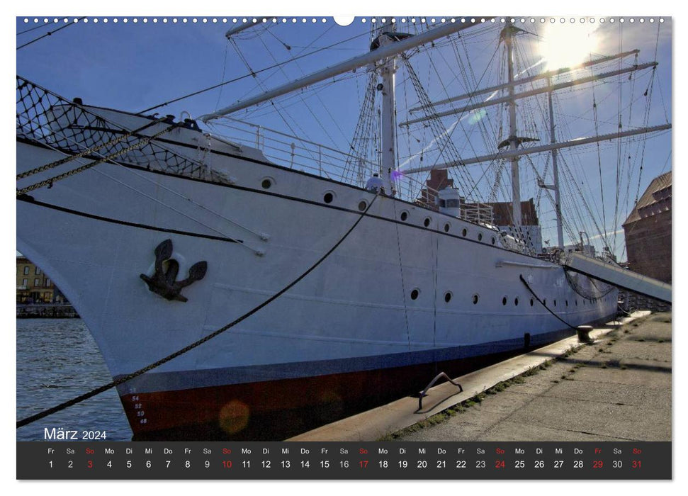 Stralsund. Das Tor zur Insel Rügen (CALVENDO Premium Wandkalender 2024)