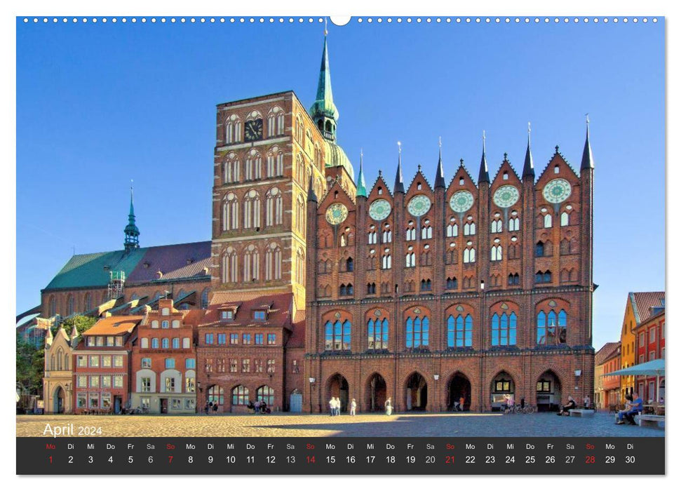 Stralsund. The gateway to the island of Rügen (CALVENDO Premium Wall Calendar 2024) 