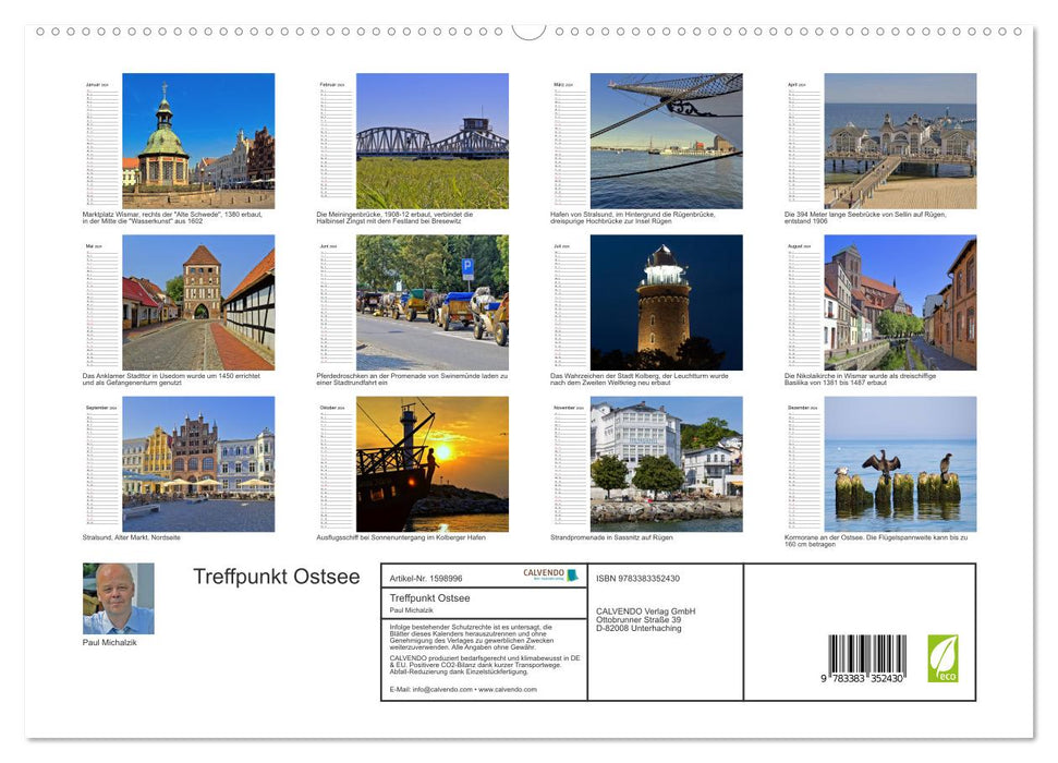 Treffpunkt Ostsee (CALVENDO Premium Wandkalender 2024)