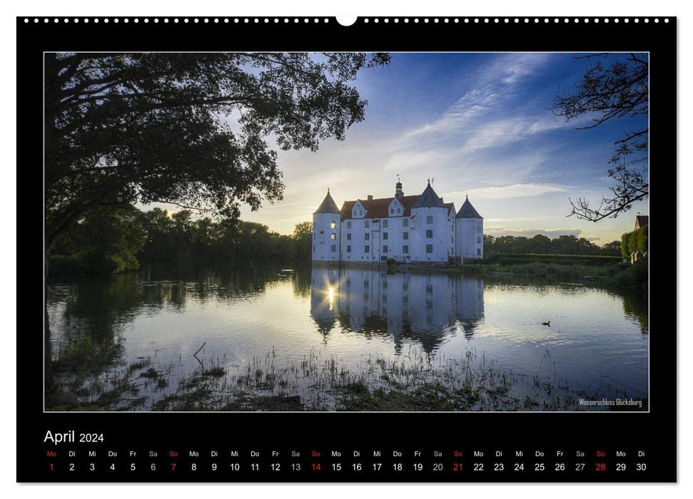 Nordic views - places worth seeing and typical landscapes of northern Germany (CALVENDO wall calendar 2024) 