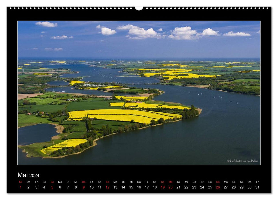 Nordic views - places worth seeing and typical landscapes of northern Germany (CALVENDO wall calendar 2024) 