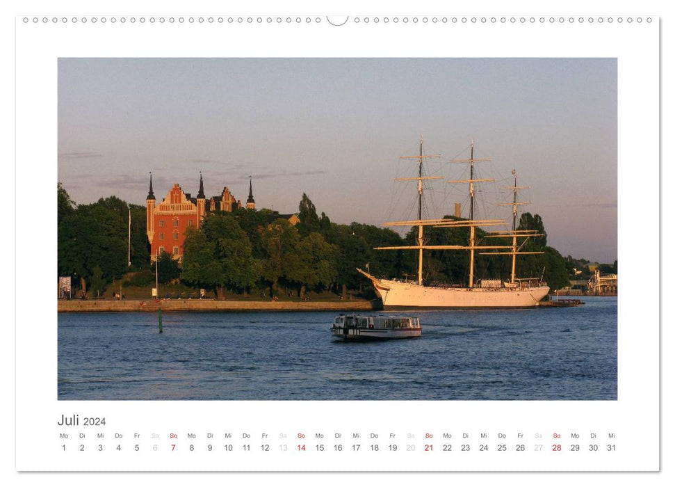 Stockholm - Licht des Nordens (CALVENDO Premium Wandkalender 2024)