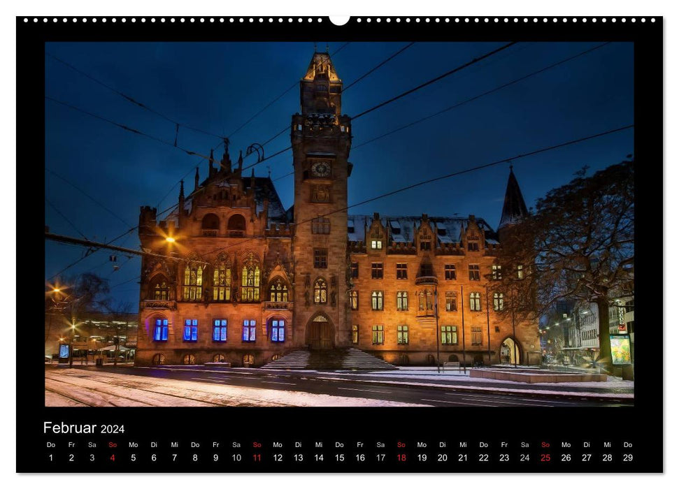 Saarbrücken Nights (CALVENDO wall calendar 2024) 