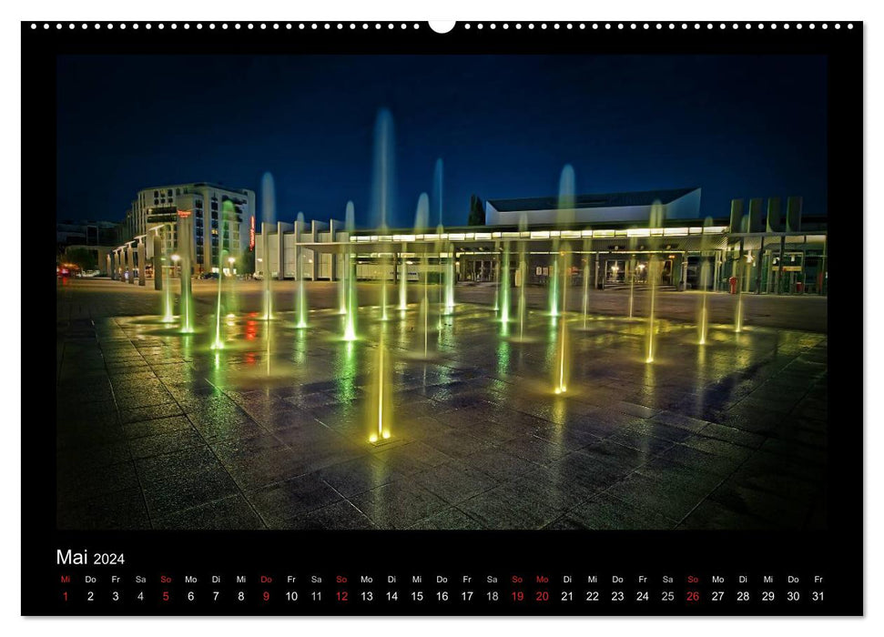 Saarbrücken Nights (CALVENDO wall calendar 2024) 