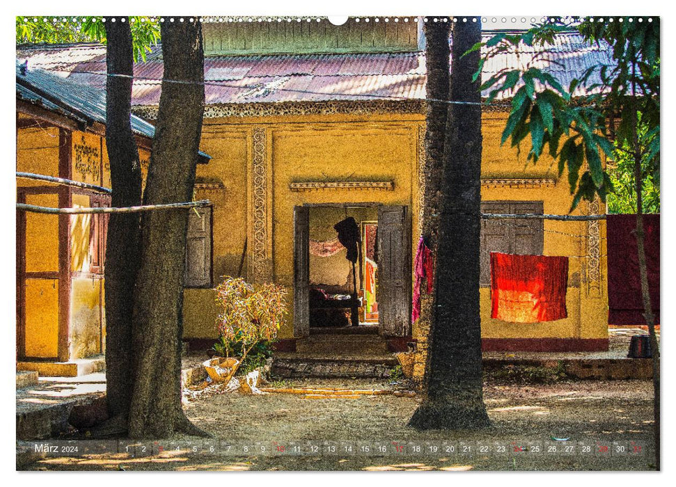 Lebensraum Inle-See in Myanmar (CALVENDO Premium Wandkalender 2024)
