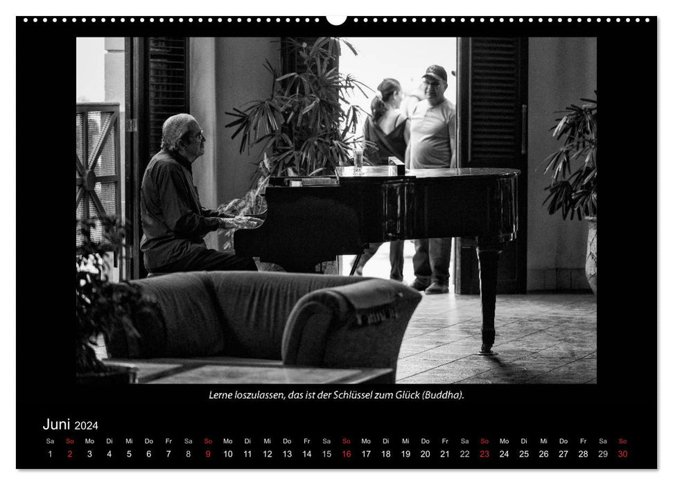 Black and white (CALVENDO wall calendar 2024) 