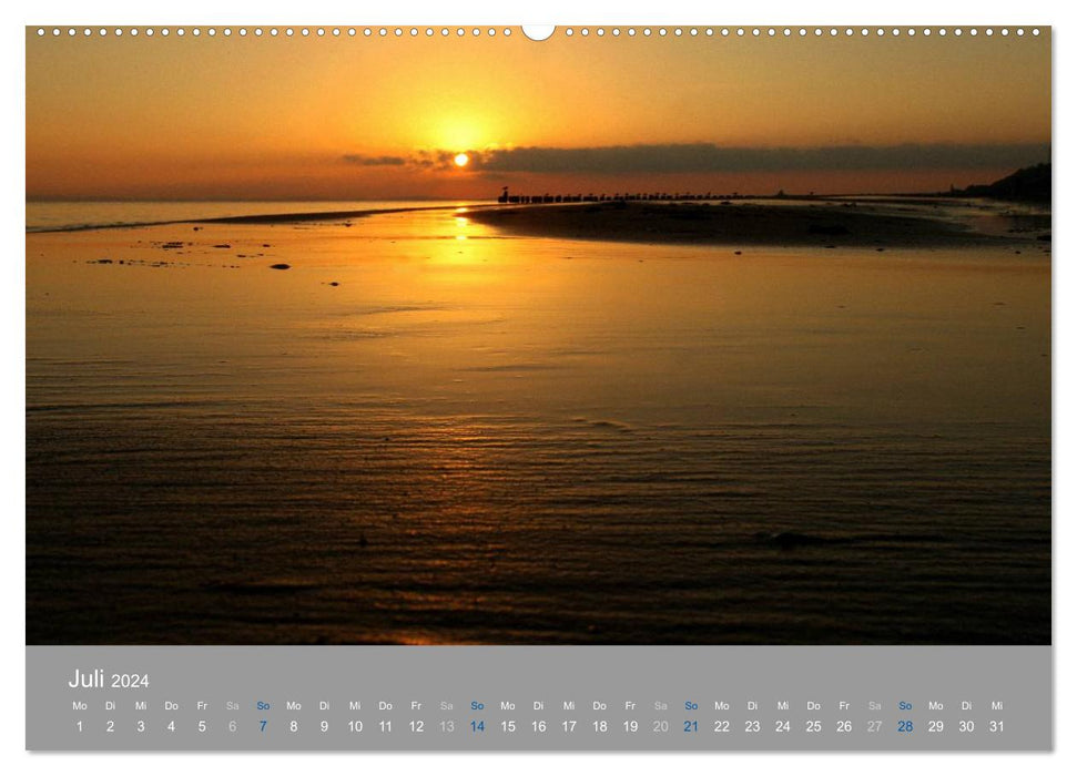 PLANET USEDOM Sonnenaufgänge (CALVENDO Premium Wandkalender 2024)