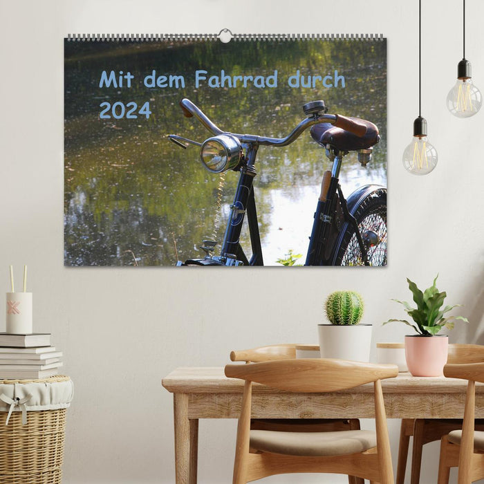 By bike through 2024 (CALVENDO wall calendar 2024) 