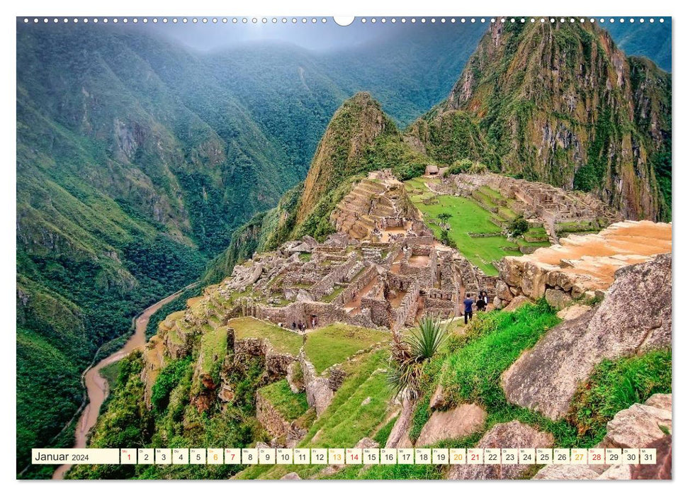 Machu Picchu - Cité des Incas (Calendrier mural CALVENDO 2024) 
