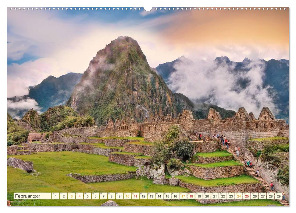 Machu Picchu - Cité des Incas (Calendrier mural CALVENDO 2024) 