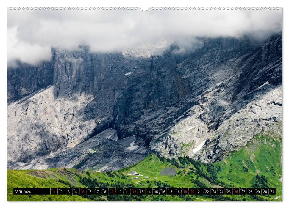 Swiss Alps. Nature and landscapes (CALVENDO Premium Wall Calendar 2024) 