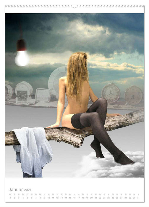 Kissing My Soul. An erotic calendar of a different kind (CALVENDO wall calendar 2024) 