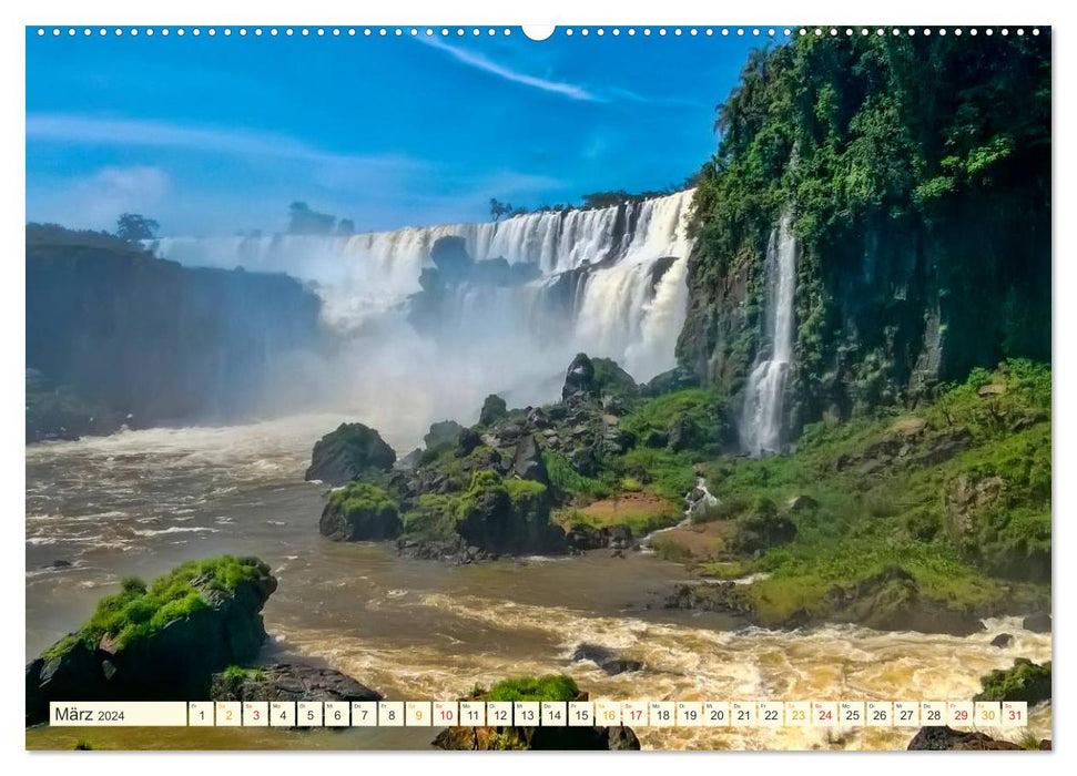 Iguazu Wasserfälle - Südamerika (CALVENDO Wandkalender 2024)