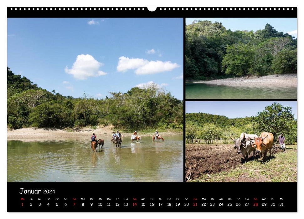 Dominikanische Republik Land & Leute (CALVENDO Wandkalender 2024)