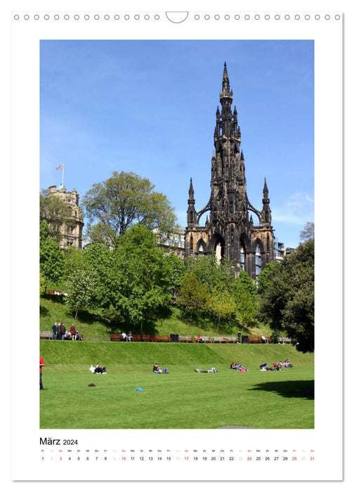 Edinburgh - Stadtansichten (CALVENDO Wandkalender 2024)