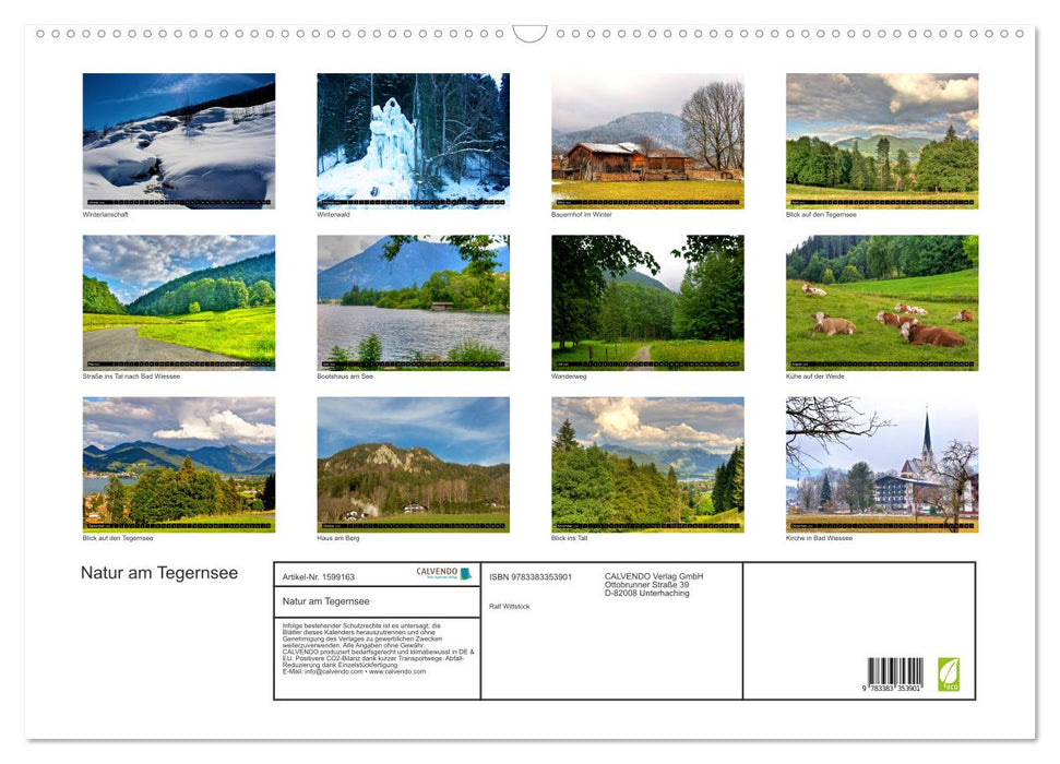 Nature at Tegernsee (CALVENDO wall calendar 2024) 