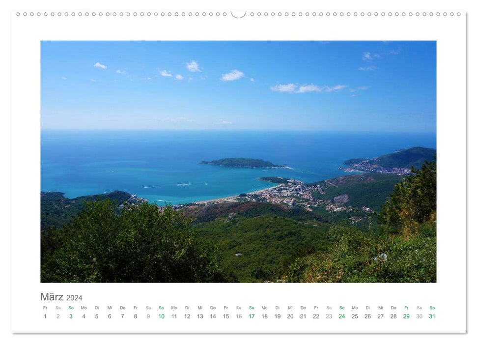 Fantastic Montenegro - Discover the pearl of the Adriatic in southern Europe (CALVENDO wall calendar 2024) 