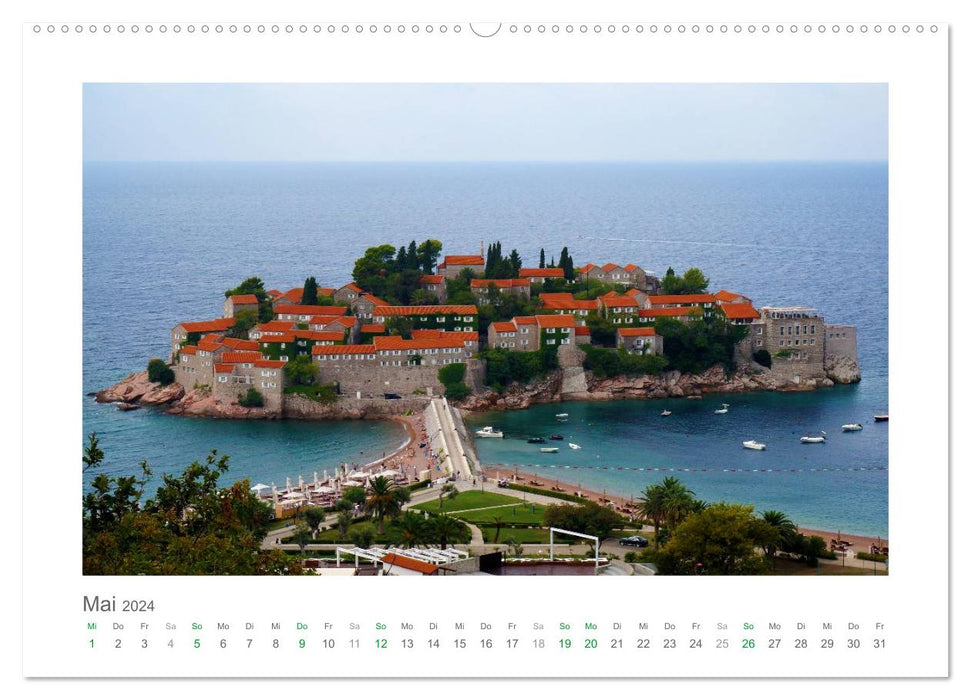 Fantastic Montenegro - Discover the pearl of the Adriatic in southern Europe (CALVENDO wall calendar 2024) 