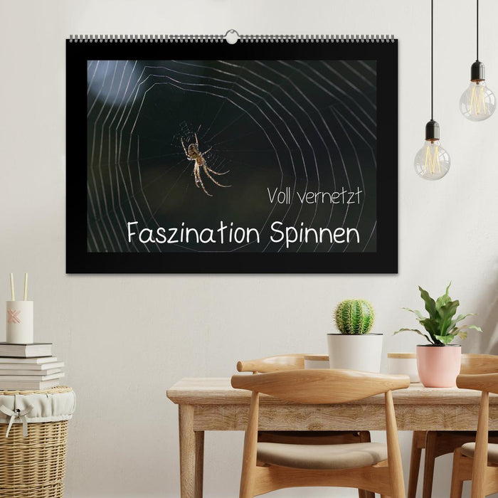 Fully networked - fascination with spiders (CALVENDO wall calendar 2024) 