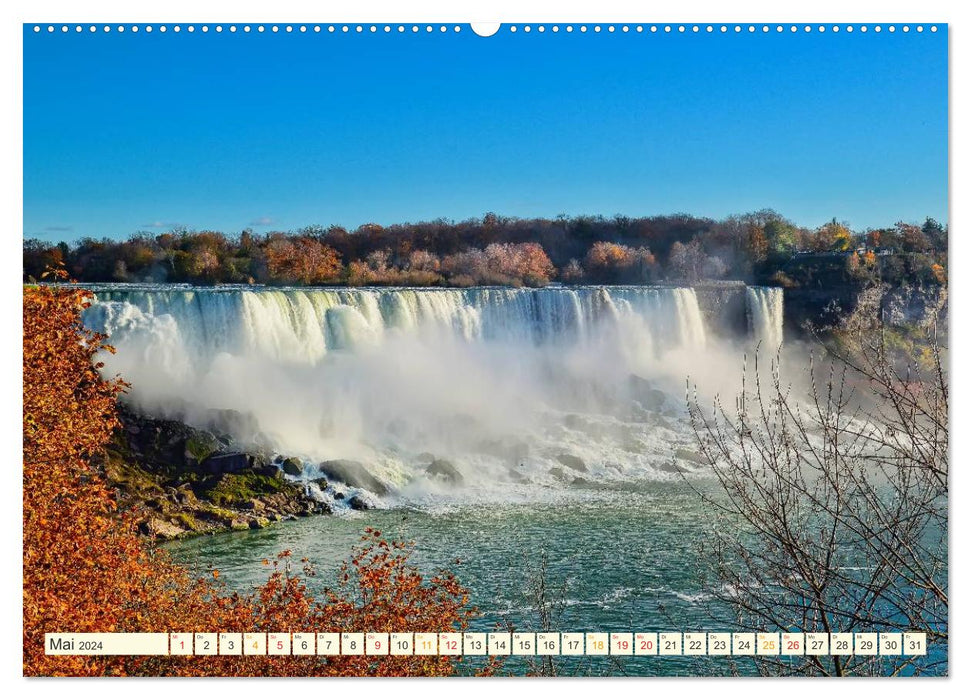 Niagarafälle - American Falls und Horseshoe Fall (CALVENDO Wandkalender 2024)