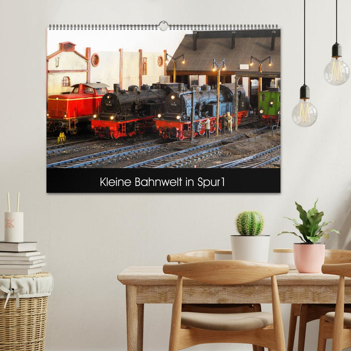 Small railway world in track 1 (CALVENDO wall calendar 2024) 
