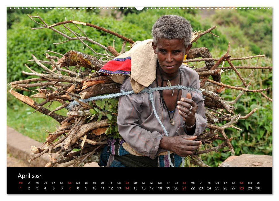 Äthiopien Augenblicke (CALVENDO Wandkalender 2024)