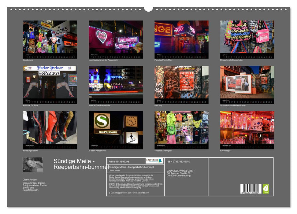 Sinful Mile - Reeperbahn stroll (CALVENDO wall calendar 2024) 