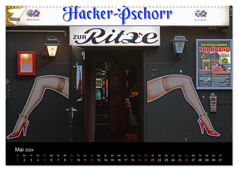 Sinful Mile - Reeperbahn stroll (CALVENDO wall calendar 2024) 