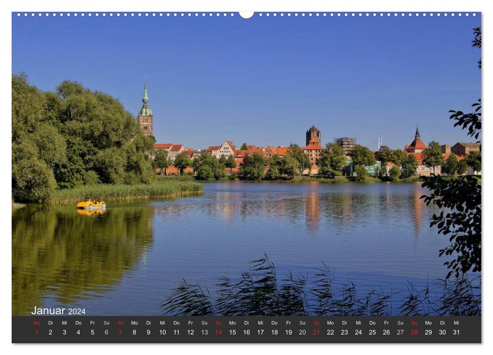 Stralsund. La porte d'entrée de l'île de Rügen (calendrier mural CALVENDO 2024) 