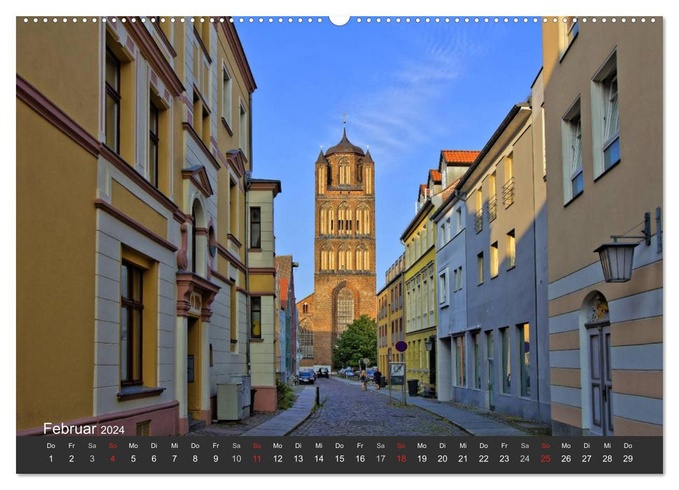 Stralsund. La porte d'entrée de l'île de Rügen (calendrier mural CALVENDO 2024) 