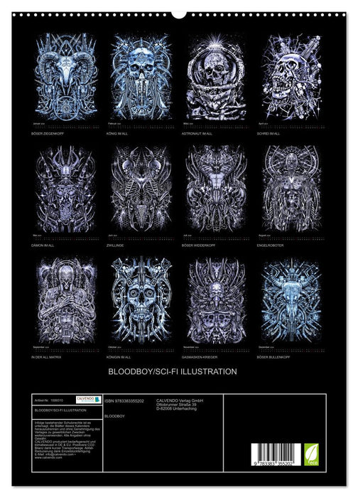 BLOODBOY/SCI-FI ILLUSTRATION (CALVENDO Premium Wandkalender 2024)