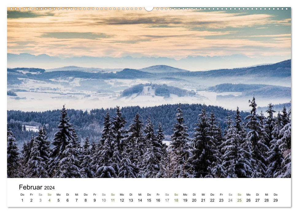 Traumlandschaften im Bayrischen Wald (CALVENDO Premium Wandkalender 2024)