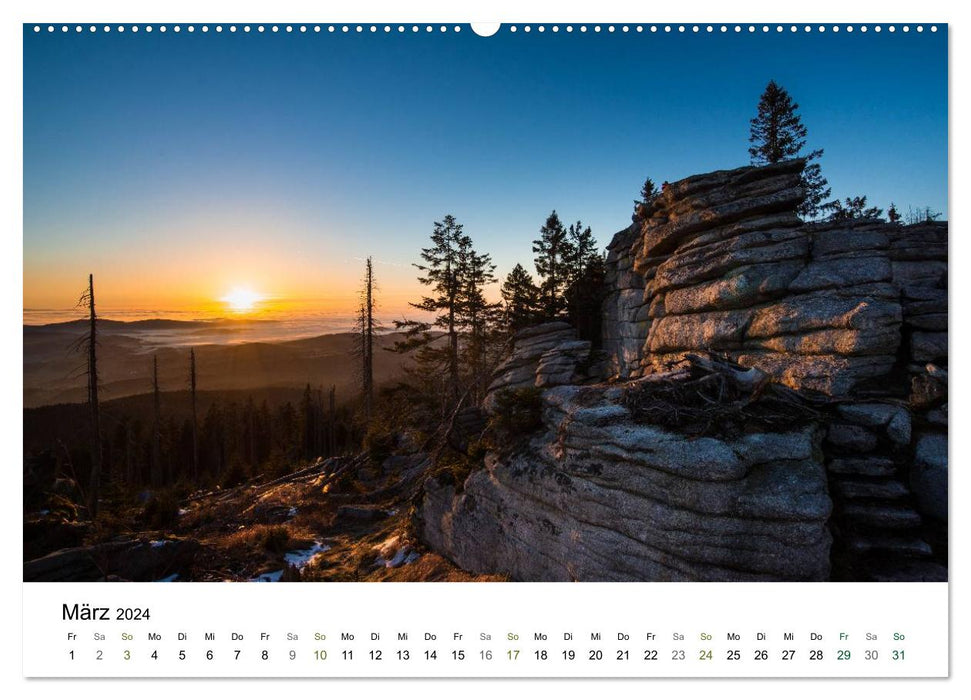 Dream landscapes in the Bavarian Forest (CALVENDO Premium Wall Calendar 2024) 