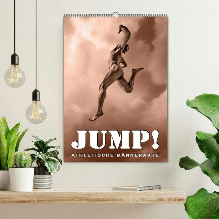 JUMP! ATHLETISCHE MÄNNERAKTE (CALVENDO Wandkalender 2024)