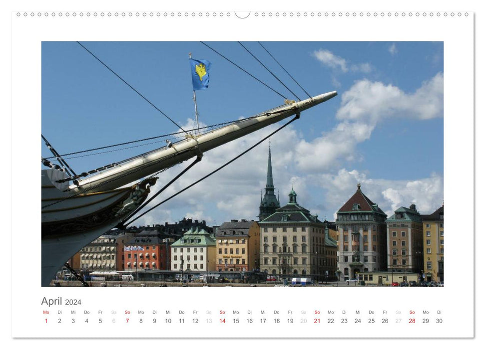 Stockholm - Licht des Nordens (CALVENDO Wandkalender 2024)