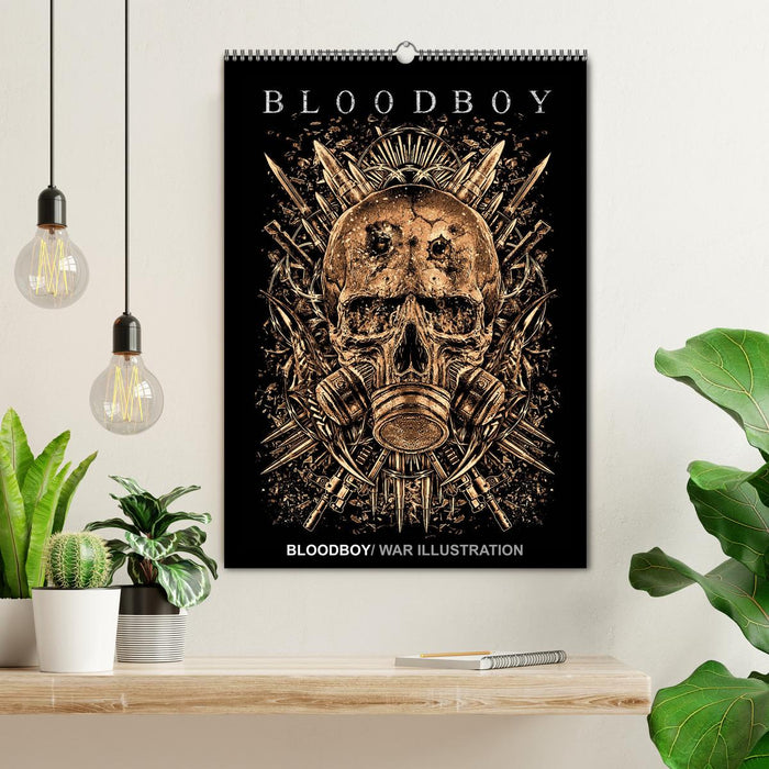 BLOODBOY/WAR ILLUSTRATION (CALVENDO wall calendar 2024) 