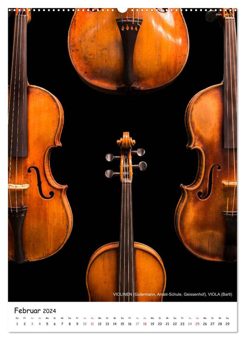 Historische Musikinstrumente (CALVENDO Premium Wandkalender 2024)