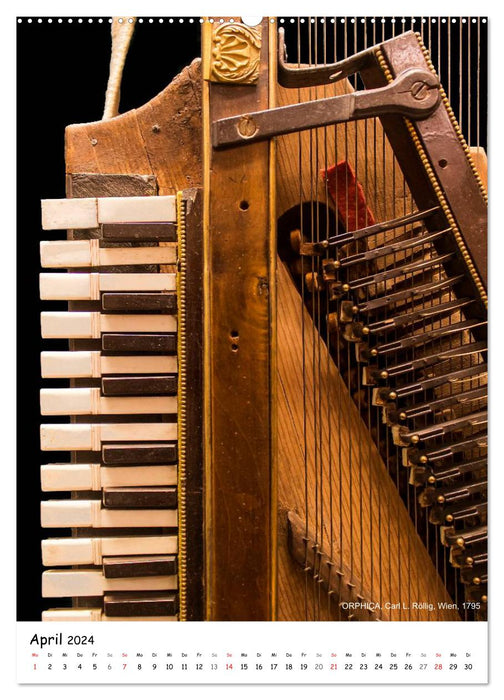 Historische Musikinstrumente (CALVENDO Premium Wandkalender 2024)