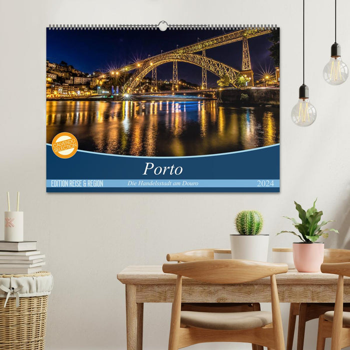 Porto - The trading city on the Douro (CALVENDO wall calendar 2024) 