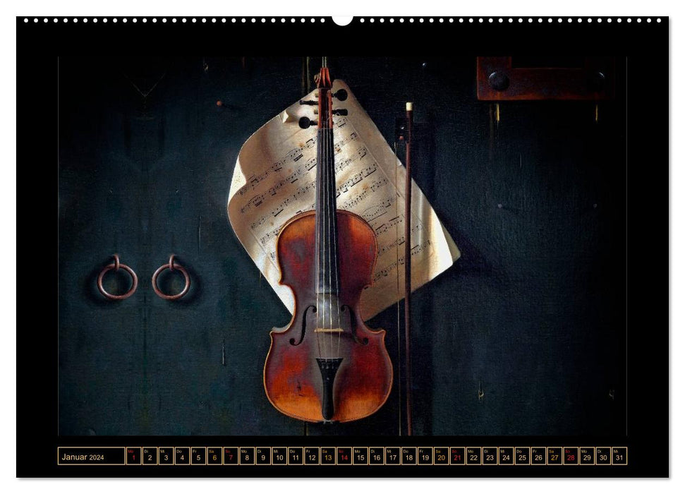 Violin - clear the stage for a wealth of tones (CALVENDO wall calendar 2024) 