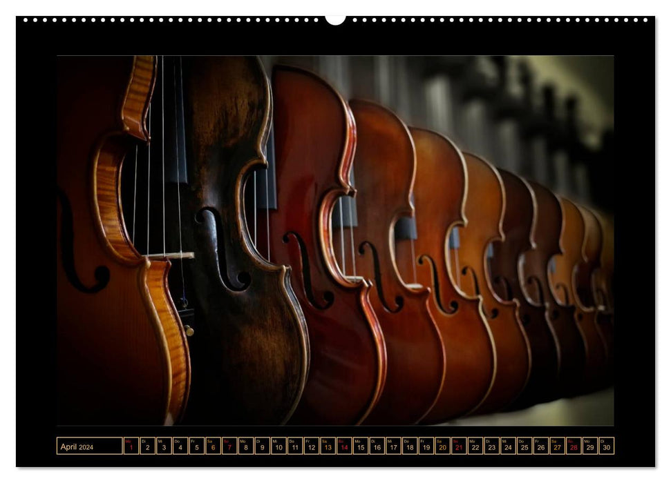 Geige - Bühne frei für ein Reichtum an Klangfarben (CALVENDO Wandkalender 2024)