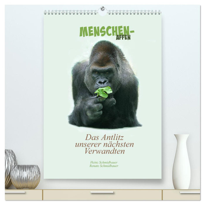 Great Apes - The Face of Our Closest Relatives (CALVENDO Premium Wall Calendar 2024) 