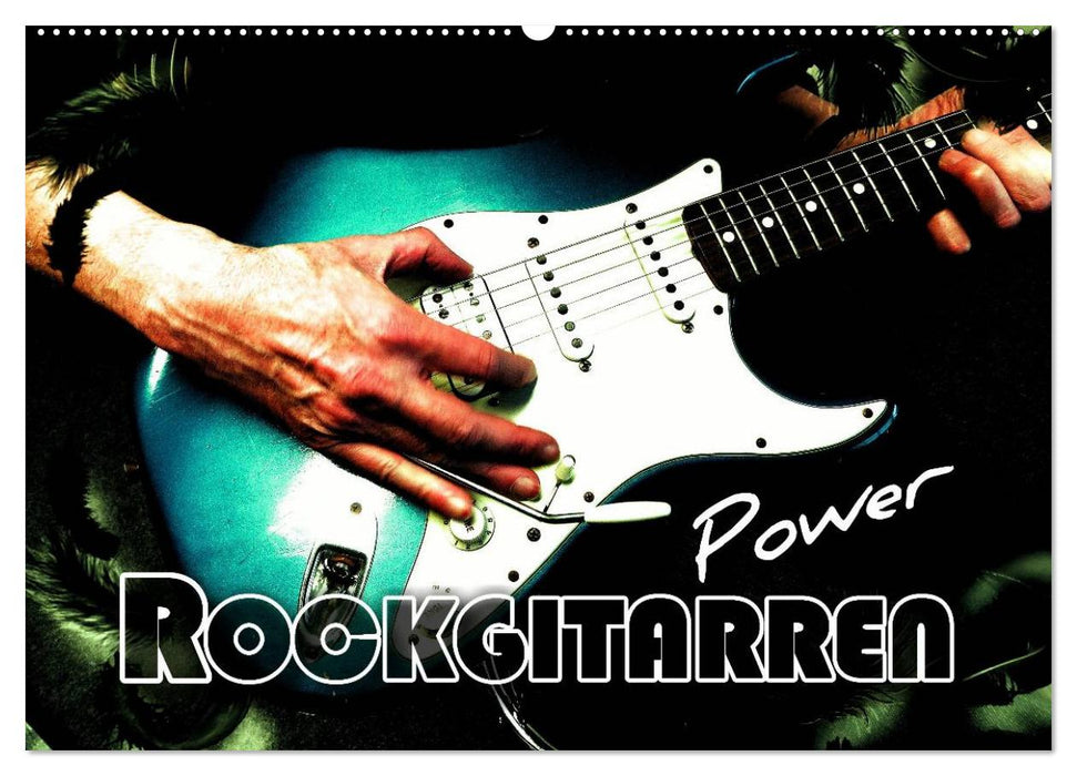 Rock Guitar Power (CALVENDO Wall Calendar 2024) 